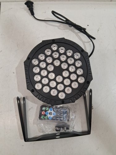 Javik Slim LED Stage Lights with 36 LED Lights, 7 Modes, and Remote Control - 7" - Black (Model: LSPA36RC) image 3