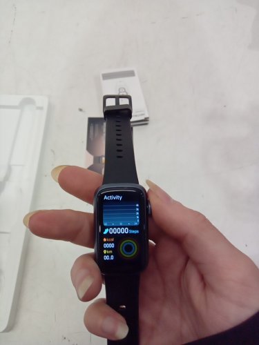 Fitness Tracker watch Health Monitor/Calorie Steps Counter - black image 3