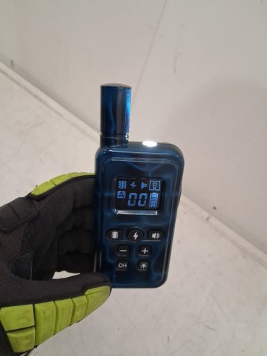 Dog Shock Collar with 2 channel remote 32 adjustable training levels - Dogs 5- 15lbs - 2000ft range - blue (Model: 706) image 4
