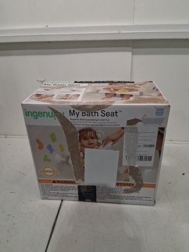 Summer by Ingenuity My Bath Seat non-slip baby bather - 5M-10M - White/Grey (model: 19620/pl112524) image 2