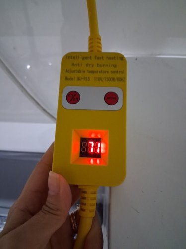 IMMERSION HEATER WITH ANTI-DRY BURN PROTECTION AND REAL-TIME TEMP DISPLAY/CONTROL - YELLOW image 5