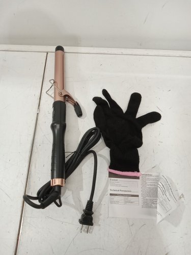 Hair Curling Iron Wand for Loose Curls -  1 1/4" - BLACK image 3