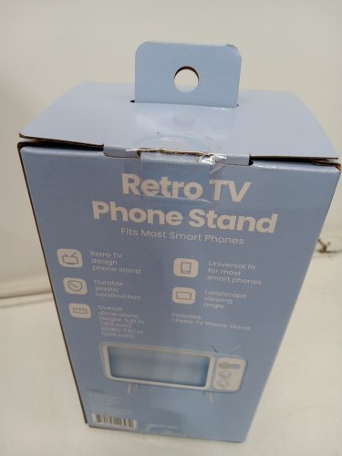 Gems Retro TV Phone Stand for Most Smartphones - Lavender image 3