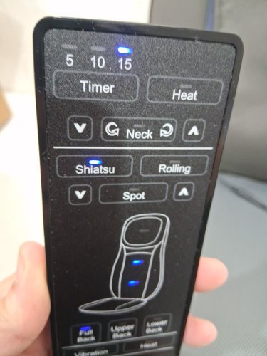 SNAILAX SHIATSU NECK & BACK MASSAGER MASSAGE CHAIR PAD WITH HEAT Grey (model: SL-233) image 5