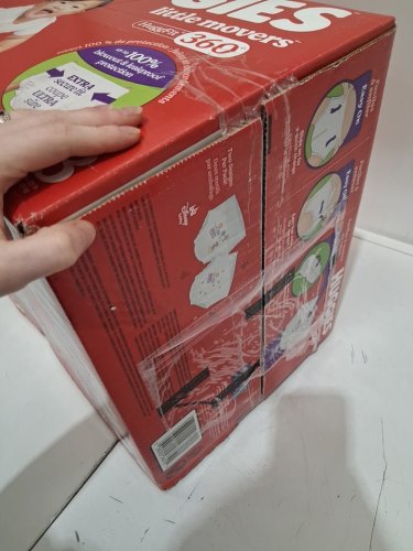 136PK HUGGIES LITTLE MOVERS BABY DIAPERS curved & stretchy fit - SIZE 3 - LION KING image 3
