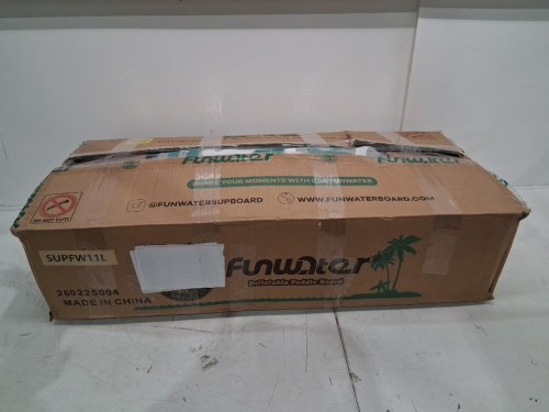 FUNWATER INFLATABLE STAND UP PADDLE BOARD With Carrying Bag - 11FT x 32" x 6" - White/blue - (Model: SUPFW11L) image 2