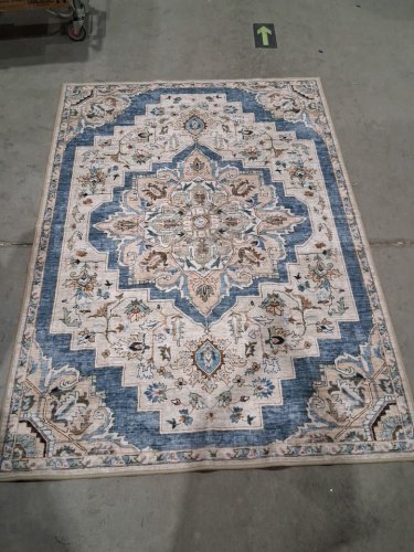 washluxe area rug  - 5ft x 7ft - beige/brown/black (model: 2046294) image 2