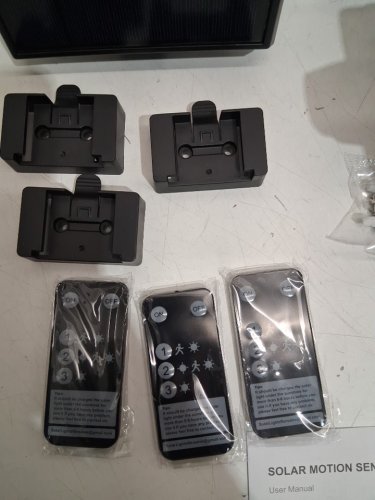 3PK OUTDOOR SOLAR MOTION SENSOR LIGHTS - 4000LM - BLACK (model: TY10805) image 6