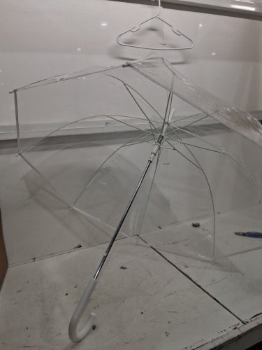 the Weather station bubble dome clear umbrella - 52" arc - White (model: ws510-white) image 4