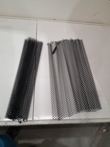 2pk Fireplace Mesh Screen Curtain -24" x 20" - black image 2