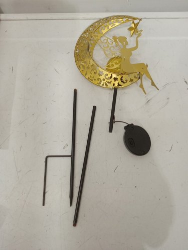 Fairy Moon Figurine Light Stake - 8.6"x40.9" - gold image 3