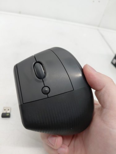 Logitech Lift Vertical Ergonomic Mouse - Wireless Bluetooth, Quiet Clicks, 4 Buttons - Graphite (Model: ‎910-006466 / MR0094) image 4