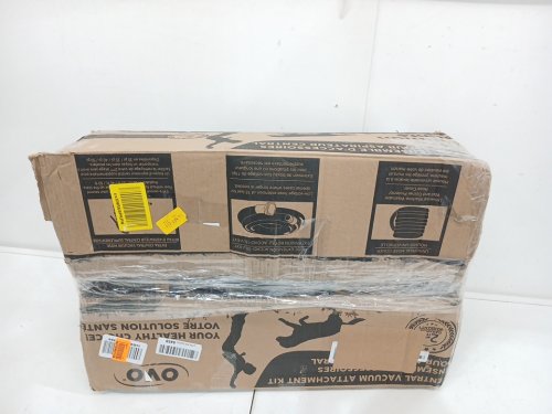 OVO CENTRAL VACUUM ATTACHMENT KIT WITH HOSE - 40FT - GREY (MODEL: KIT-LV40S) image 2