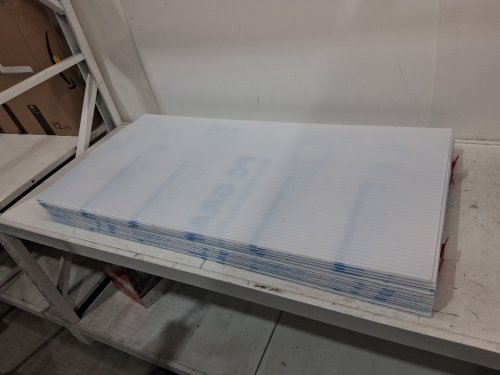 12PK Polycarbonate Greenhouse Roof Sheet Panels - 48" x 24" x 0.3" - White Transparent Clear (Model: PC6-12) image 3