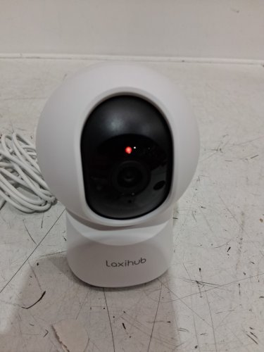 LAXIHUB 360° VIEW 2K SMART CAMERA WITH PHONE APP, PAN/TILT, MOTION & SOUND DETECTION, NIGHT VISION, TWO-WAY AUDIO, WORKS WITH ALEXA - WHITE (MODEL: P2T) image 4