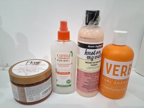 4 ASSORTED CURL PRODUCTS - ASSORTED BRANDS, SIZES AND TYPES - MAUI / CANTU / AUNT JACKIE'S / VERB image 2
