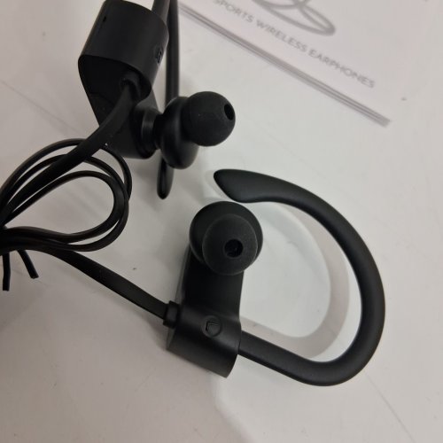 lakukom Bluetooth deep bass running earbuds with ear hooks - black (model: la594a) image 5
