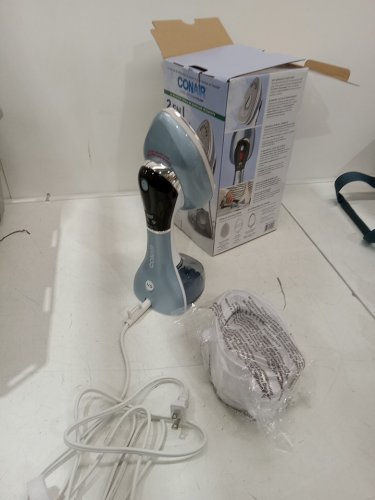 CONAIR 2-in-1 extreme steam steamer & iron - blue/white (model: gs408ctxc / 1554563) image 3