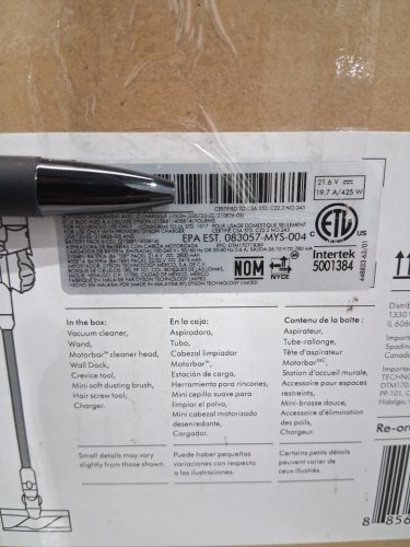 DYSON V8 plus Rechargeable HANDHELD stick VACUUM cleaner with attachments - grey/purple (model: sv25) image 11