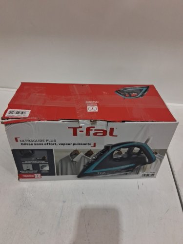 T-FAL ULTRAGLIDE PLUS ENHANCED STEAM IRON WITH CALCIUM COLLECTOR - BLACK/TEAL (MODEL: 1980969/FV5871Q0) image 2