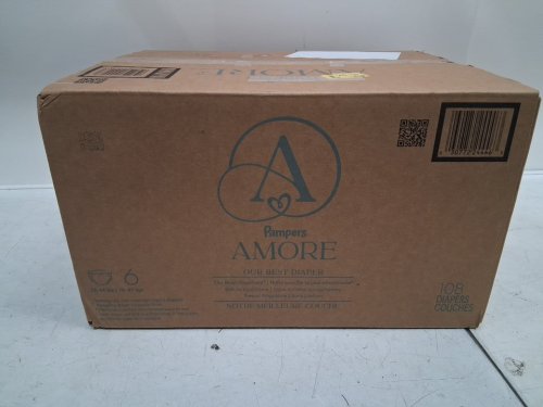 108pk kid's pampers amore most absorbent and best diaper - size 6 - white image 2