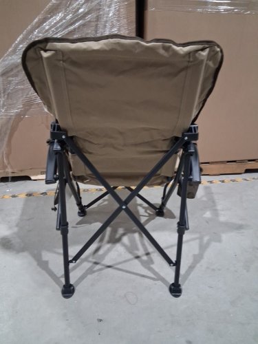 Overmont Heated Folding Camping Chair with Adjustable High Backrest *Battery NOT Included* - 3 Heat Levels Seat & Backrest Separately Control - 450 LBS max - red/grey (model: om000016) image 6