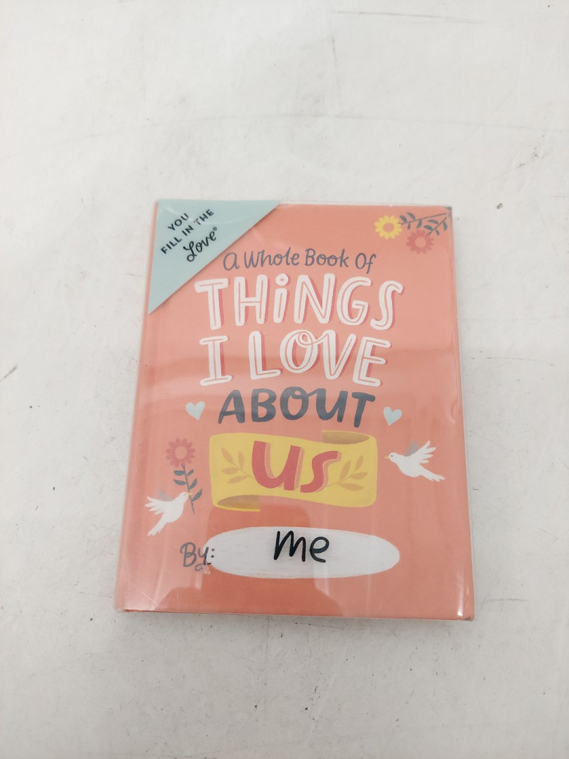(hardcover) A Whole Book of Things I Love About Us Fill in Book by em & friends image 2