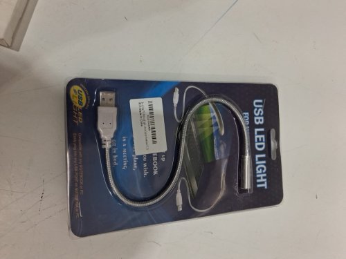2pk flexible Gooseneck Mini LED USB light - silver image 3