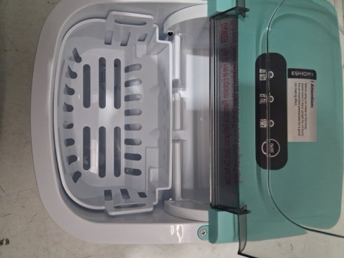 EUHOMY Countertop Ice Maker Machine with Handle, Basket and Scoop - MAKES 26LBS Per Day - BLACK (MODEL: IM-06H/IM001-BGE-CAEH) image 5