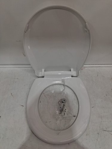 Plastic Round Toilet Seat - 17" - White image 2