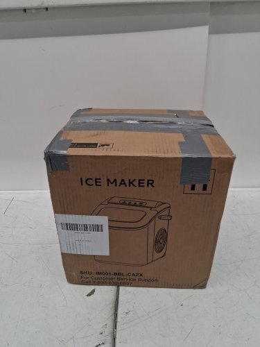 EUHOMY Countertop Ice Maker Machine with Handle, Basket and Scoop - MAKES 26LB/Day - BLACK (MODEL: im-06d/IM001-Bbl-CAEH) image 2