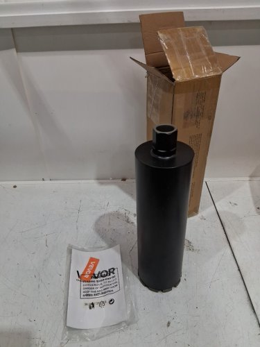 vevor Wet Diamond Core Drill Bit - 4.5" Diameter, 14" Drilling Depth, 1-1/4 in-7 Internal Thread - black (model: 114*350) image 3