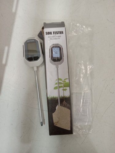 4-IN-1 BATTERY POWERED Plant Temperature/Soil Moisture/PH Meter/Sunlight Intensity tester - WHITE image 2