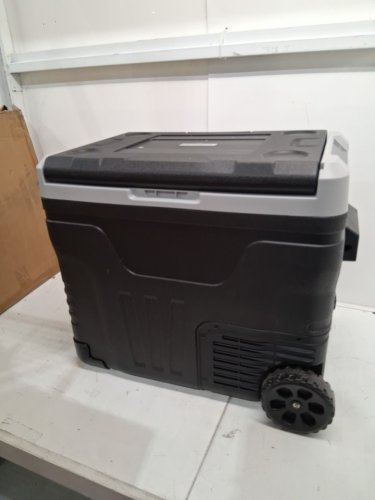 EUHOMY Dual Zone Portable Car Fridge Freezer  LED Digital Display and built-in wheels and handles - 50l  - 100v - Black / Grey (Model:CF003-50BL-CAEH) image 3