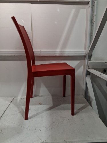 ARETA plastic stacking dining chair - 35" x 17" - red - (model:1011751) image 6