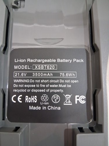 shark Vacuum Cleaner Battery replacement FOR SELECT CORDLESS SHARK STICK VACUUMS (XSBT600/XSBT620) - 21.6V - 3.5Ah - black (model: XSBT600) image 3