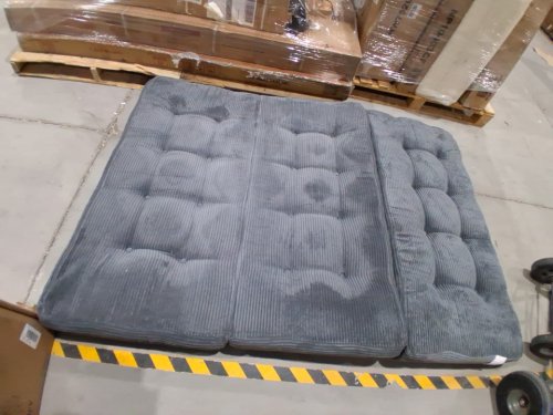 MAXYOYO Tri-Fold folding foam tufted futon Mattress - 6" - Double - dark grey image 3