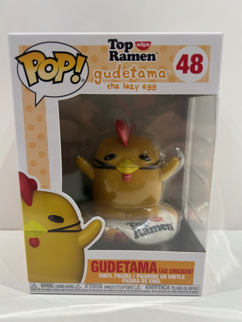 Funko pop! Nissin top ramen gudetama the lazy egg - gudetama (as chicken) vinyl figure (#48) image 2