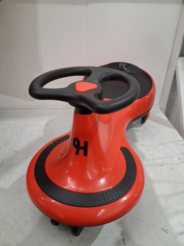 KID'S HURTLE RIDE-ON SWING CAR - AGES 2+ - RED/BLACK (MODEL: HUSWC27RD) image 5