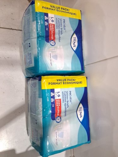 52pk adults TENA PROSkin Super Absorbency Briefs - Large - White image 3
