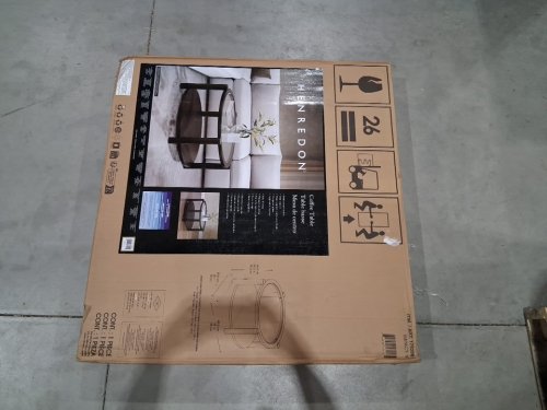 HENREDON 2-TIER WOOD AND GLASS COFFEE TABLE - 38" - ESPRESSO (MODEL: 1752603) image 2