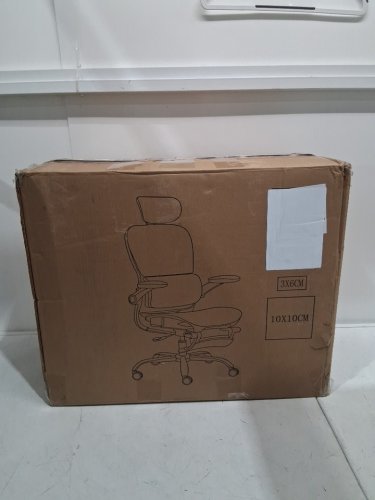 kimupa ergonomic mesh back adjustable with Adaptive Backrest, Adjustable Headrest & flip up armrest office chair - 20" x 10" x 40" - black (model: W805) image 4