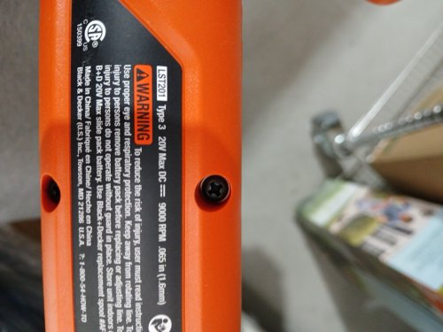 BLACK+DECKER STRING TRIMMER/EDGER - 10" - BLACK/ORANGE (MODEL: LST201-ca) image 6
