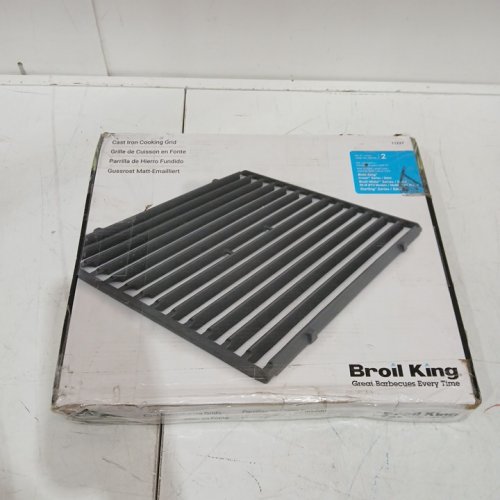2pk Broil King Barbecue Cooking Grid - 15" x 12.75" - black (model: 11227) image 2