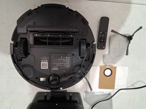 MONSGA 2-in-1 self-emptying robot vacuum cleaner/mop system with app controls - 6000PA - black (model: ms1 max) image 8