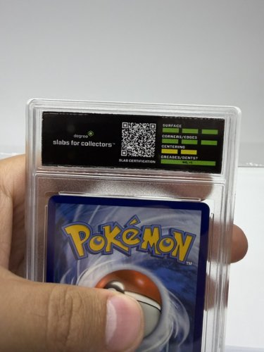 DEGREE GRADED 9 MINT 2024 POKEMON S&V PALDEAN FATES SQUAKABILLY EX HOLO CARD #75/091 image 3
