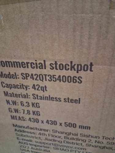 Stainless Steel Commercial Stockpot - 42QT - steel (model: SP42QT354006S) image 5
