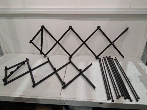 SONGMICS Foldable Clothes Drying Rack - 53" x 14.5" x 29.5" - black (MODEL: ULLR770B01) image 3