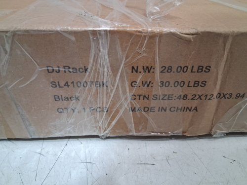 Portable DJ Table/Facade Booth - 48" x 12" x 3" - black (model: sl41007bk) image 3