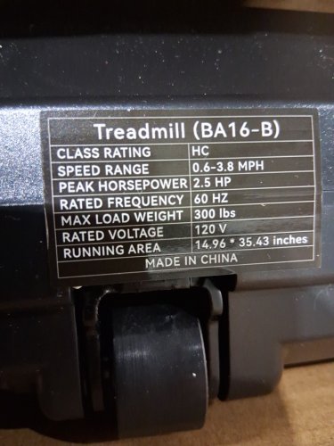 DEERRUN WALKING PAD TREADMILL WITH INCLINE - 3.8MPH, 2.5HP, 300LBS CAP - BLACK (MODEL: BA16-B) image 6